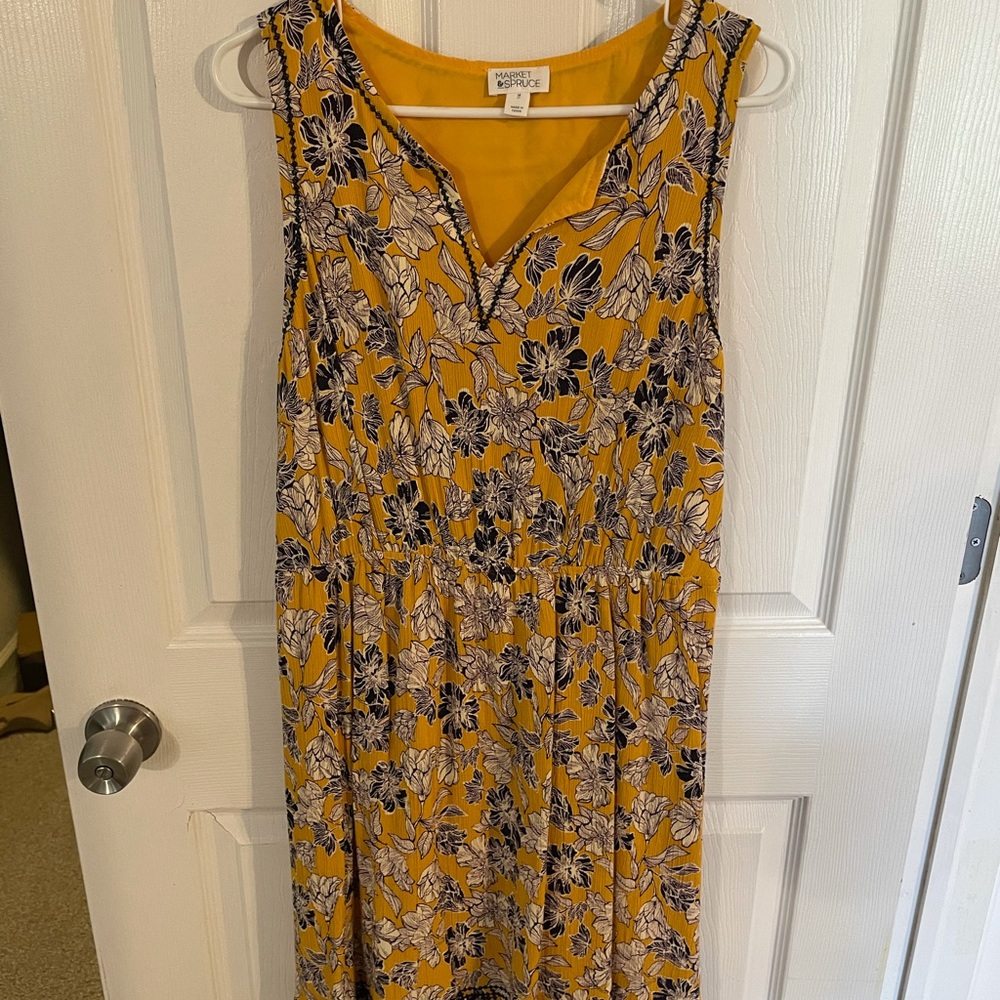 Yellow and blue floral stitch fix dress